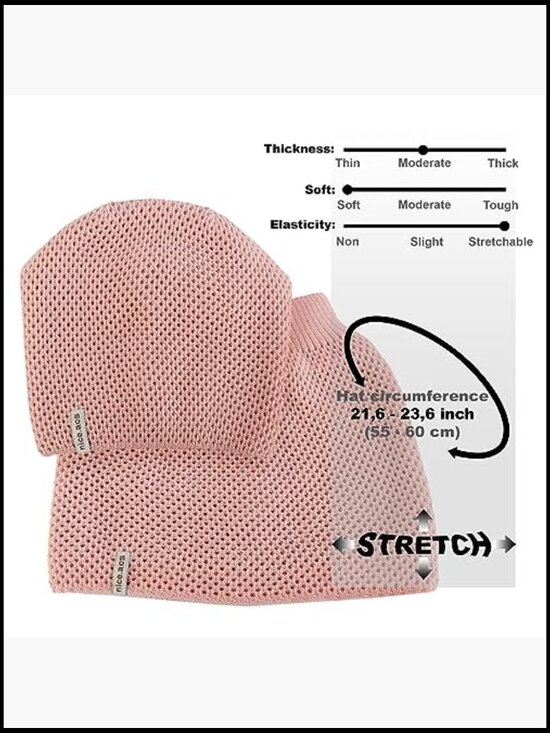Knit Fleece Lined Beanie & Neck Warmer Set - Winter Wool Hat Scarf main image 4